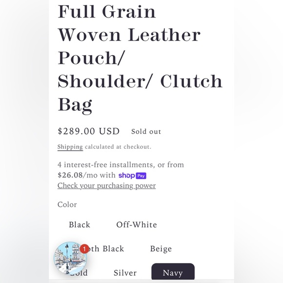 Tiffany and Fred Paris Full Grain Woven Leather Pouch/Shoulder Bag/Clutch - Picture 10 of 10